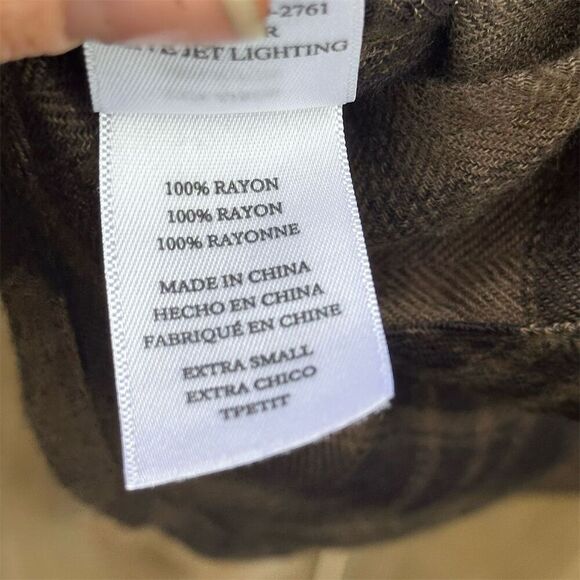 NWT Rails XS Green Plaid Button-Up Shirt Long Sleeve Casual - Picture 9 of 10